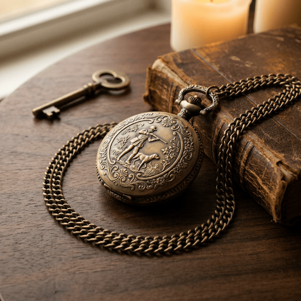 Royal Opera Pocket Watch Hunter Case Quartz