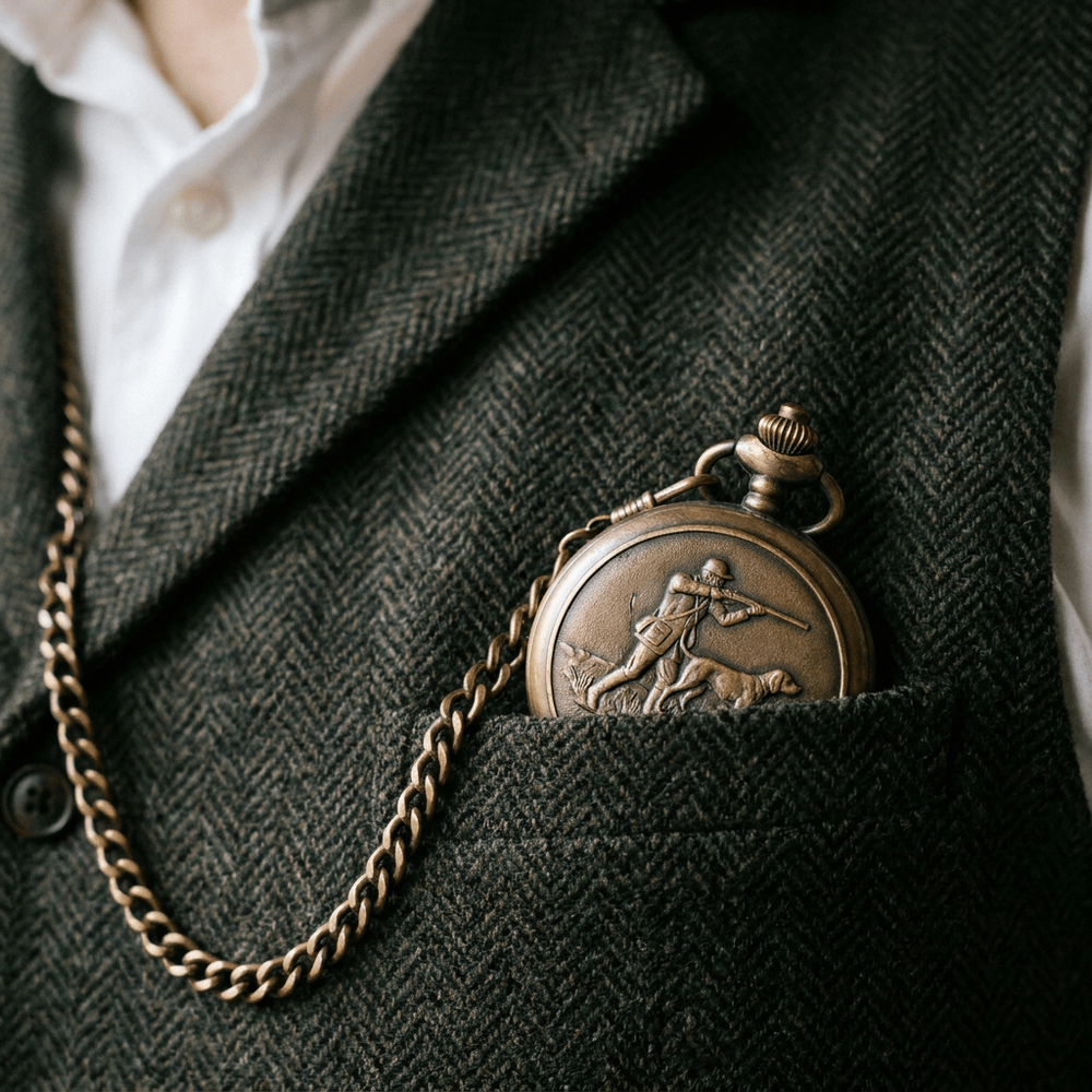 Royal Opera Pocket Watch Hunter Case Quartz