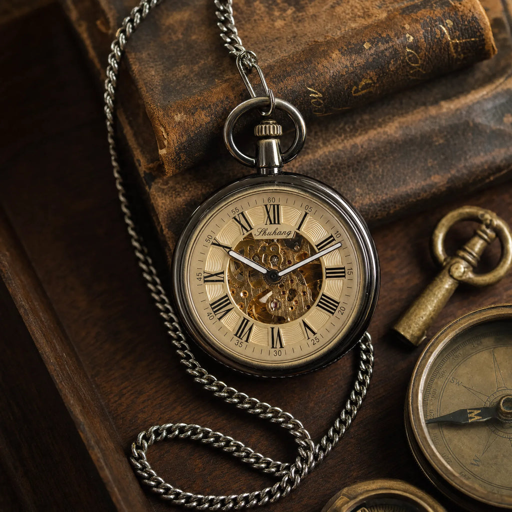 Royal Opera Pocket Watch Hunter Case Roman Numerals