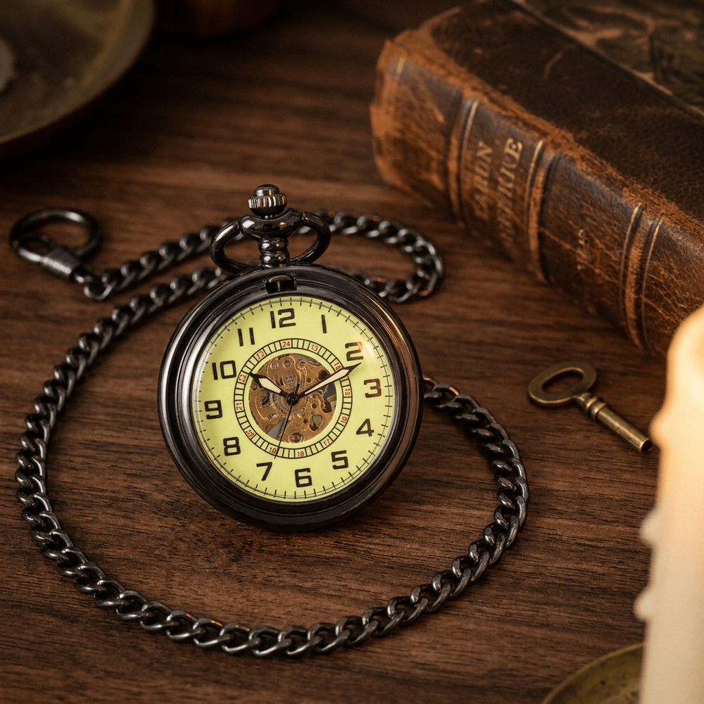 Royal Opera Pocket Watch Luminous Skeleton
