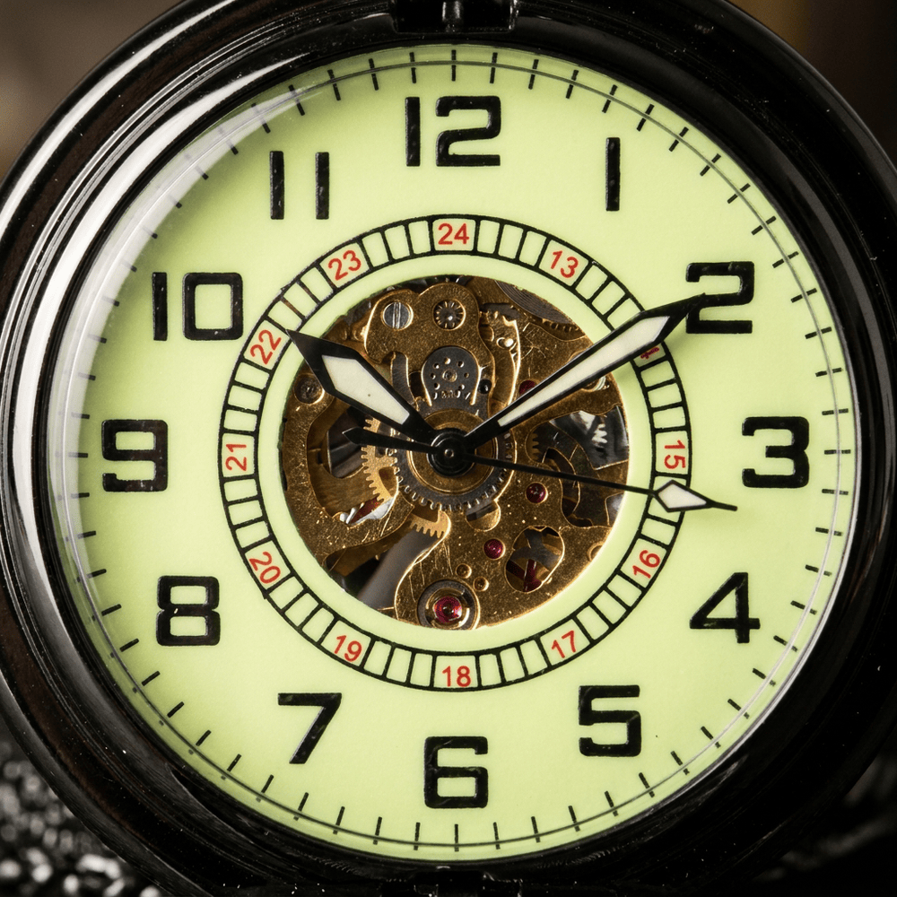 Royal Opera Pocket Watch Luminous Skeleton