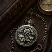 Royal Opera Pocket Watch Open Face Chain