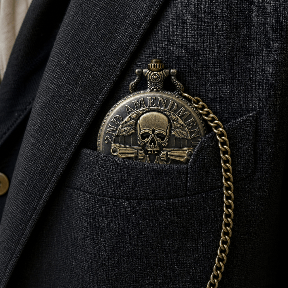 Royal Opera Pocket Watch Open Face Chain