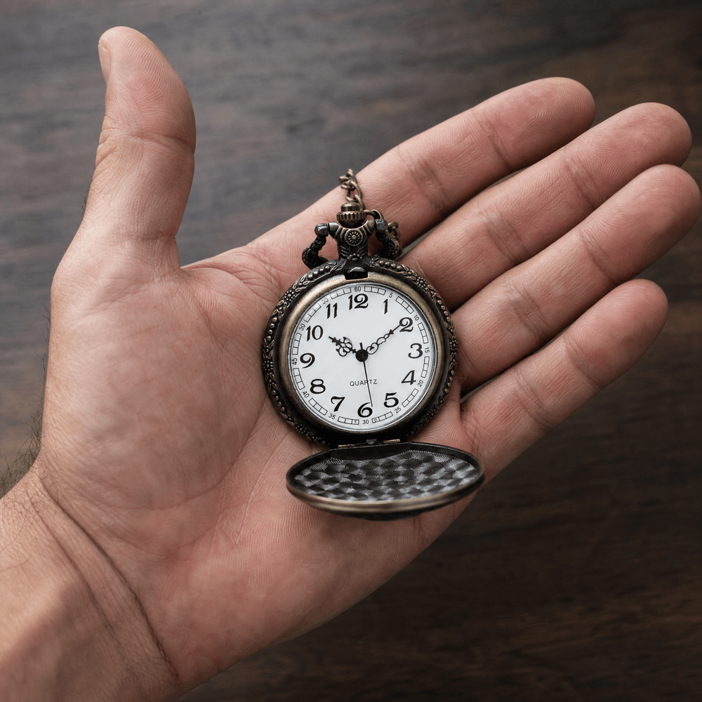 Royal Opera Pocket Watch Open Face Chain