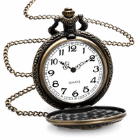 Royal Opera Pocket Watch Open Face Chain