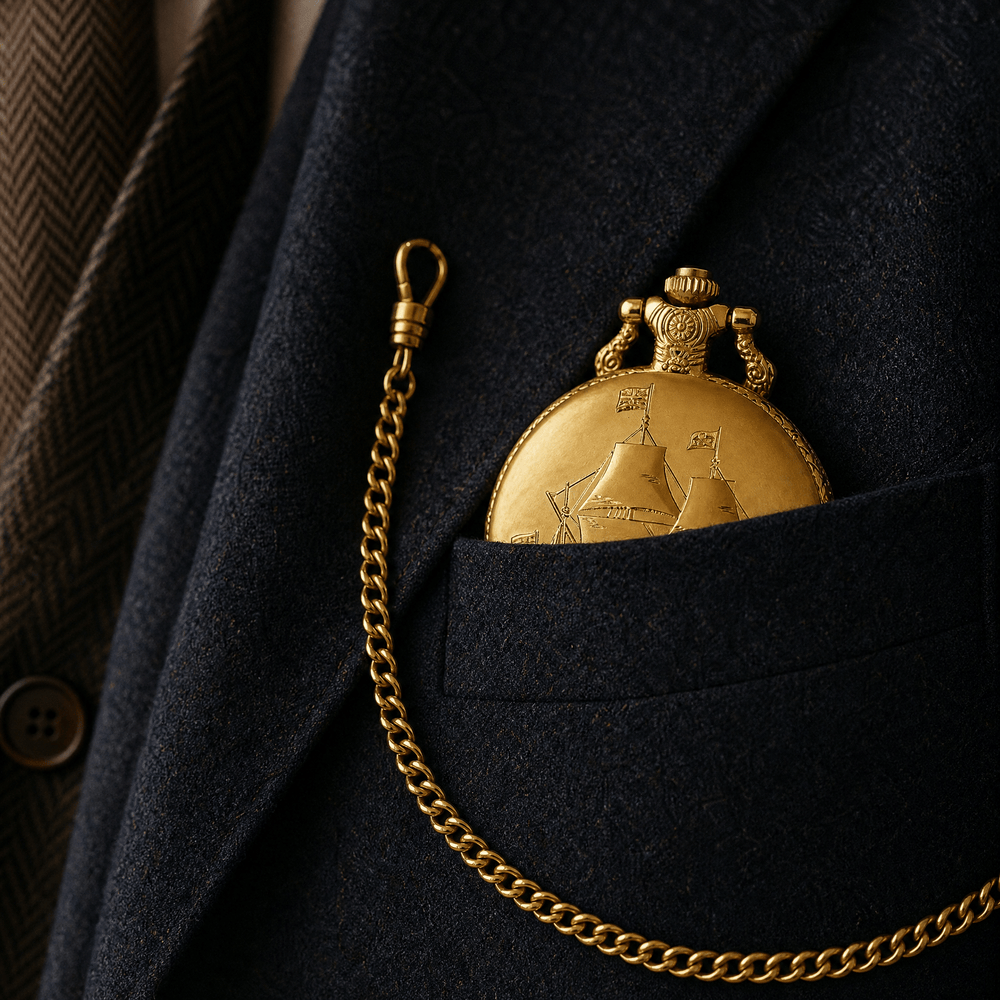 Royal Opera Pocket Watch Open Face For Gentlemen