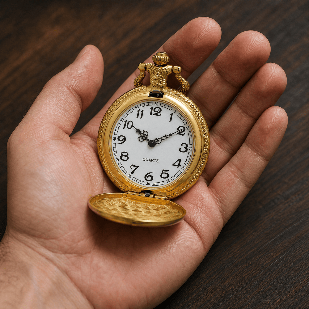 Royal Opera Pocket Watch Open Face For Gentlemen