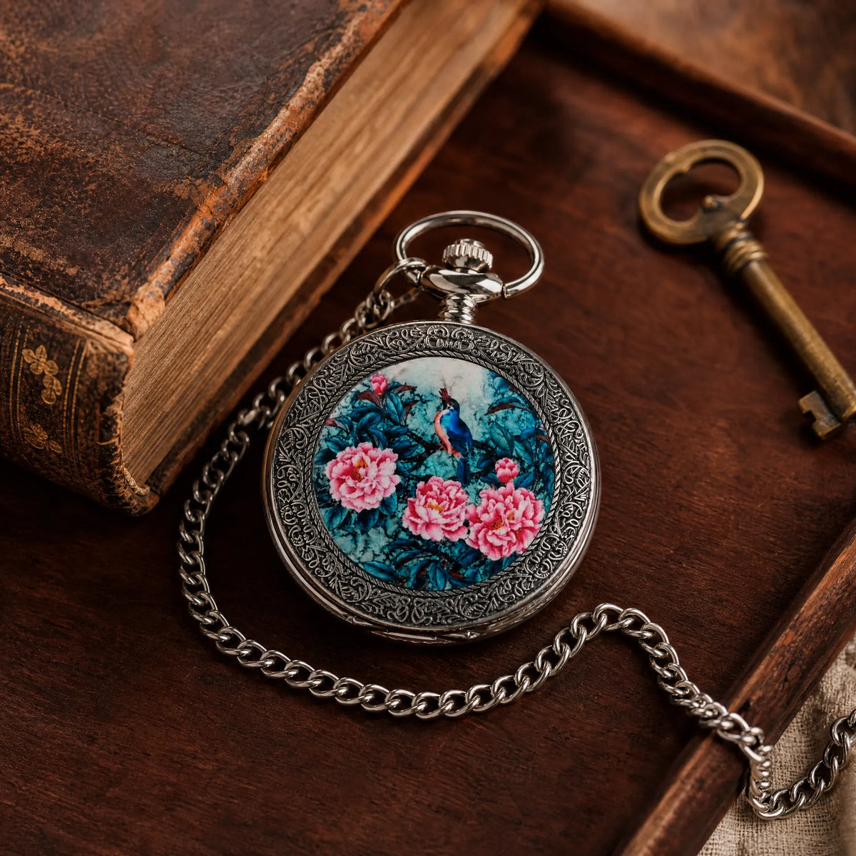 Royal Opera Pocket Watch Open Face For Women
