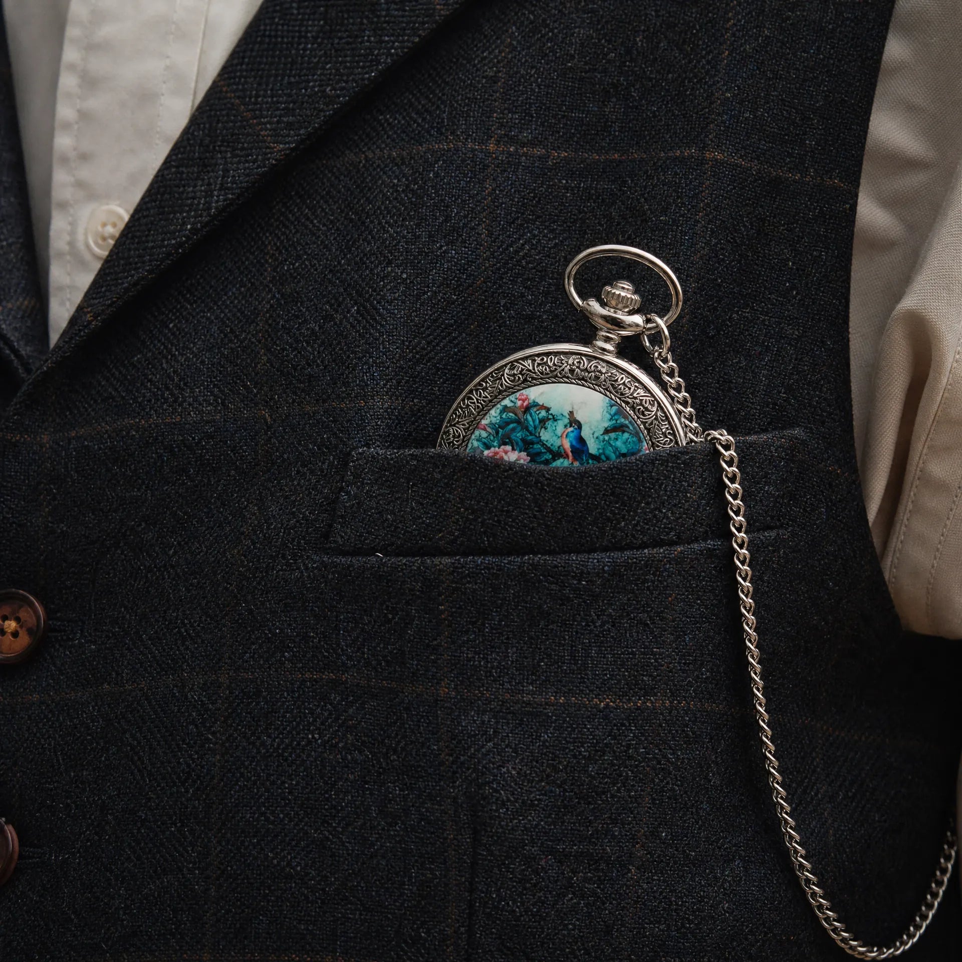 Royal Opera Pocket Watch Open Face For Women