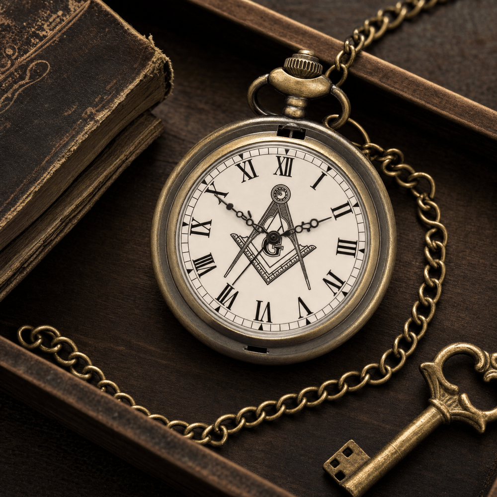 Royal Opera Pocket Watch Open Face Masonic