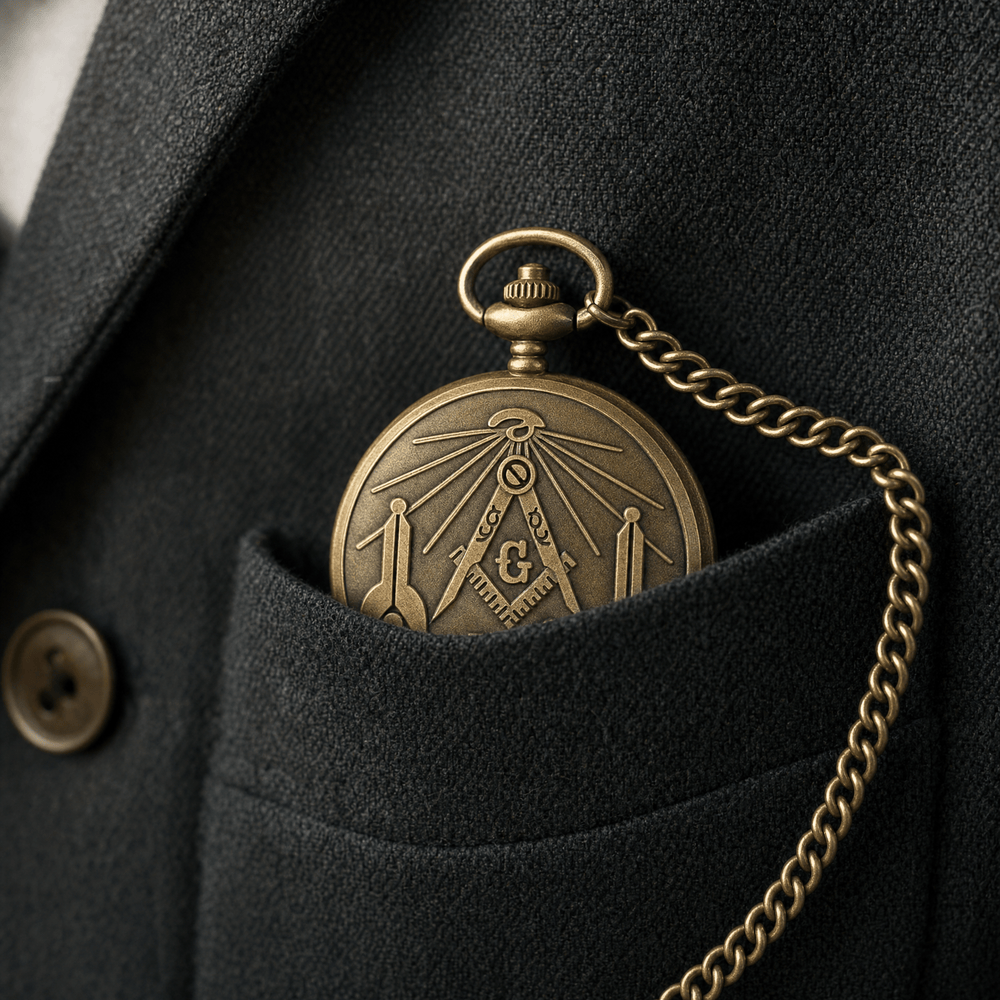 Royal Opera Pocket Watch Open Face Masonic