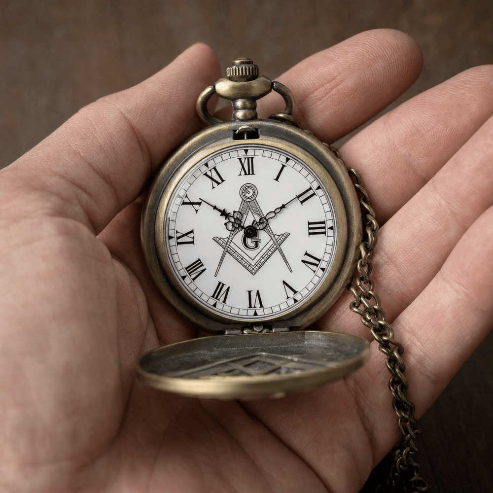 Royal Opera Pocket Watch Open Face Masonic