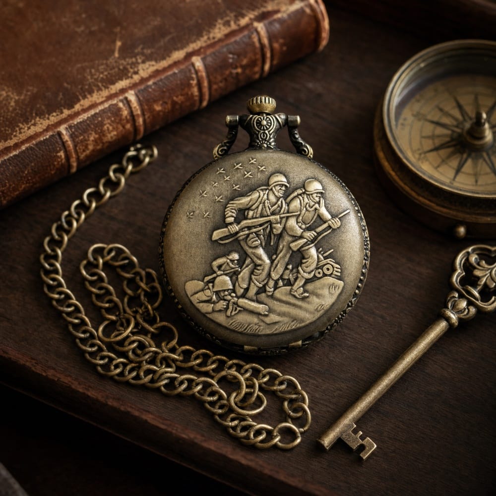 Royal Opera Pocket Watch Open Face Quartz