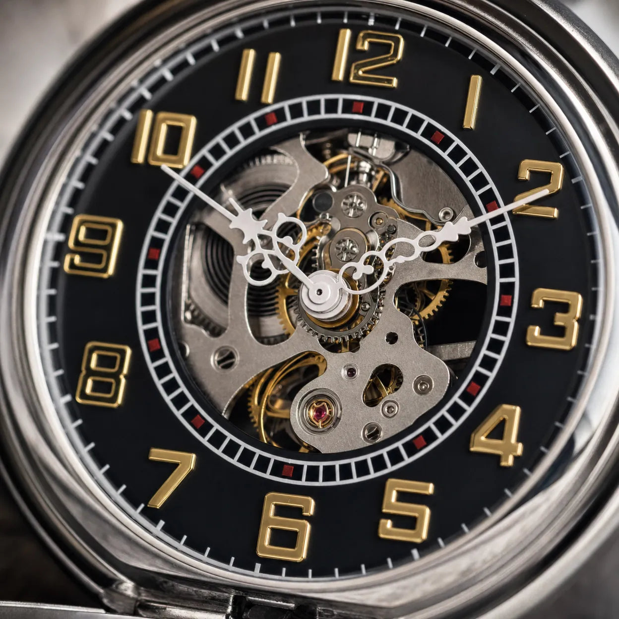 Royal Opera Pocket Watch Open Face Skeleton