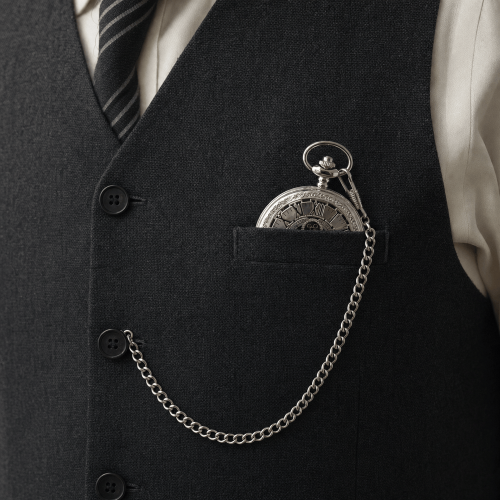Royal Opera Pocket Watch Open Face Skeleton Dial