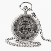 Royal Opera Pocket Watch Open Face Skeleton Dial