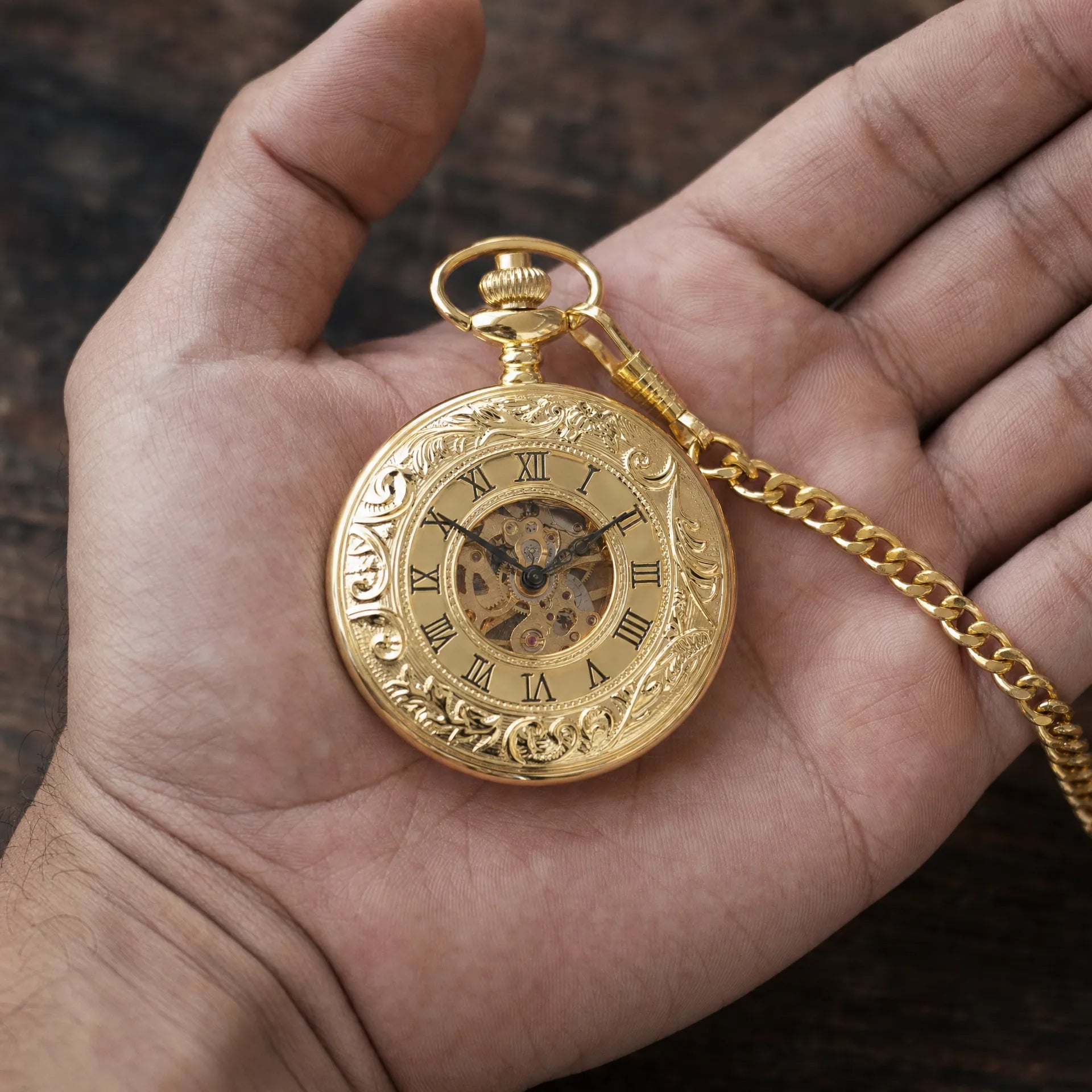 Royal Opera Pocket Watch Skeleton For Men