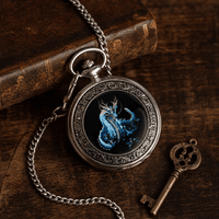 Royal Opera Pocket Watch Skeleton Mechanical Open