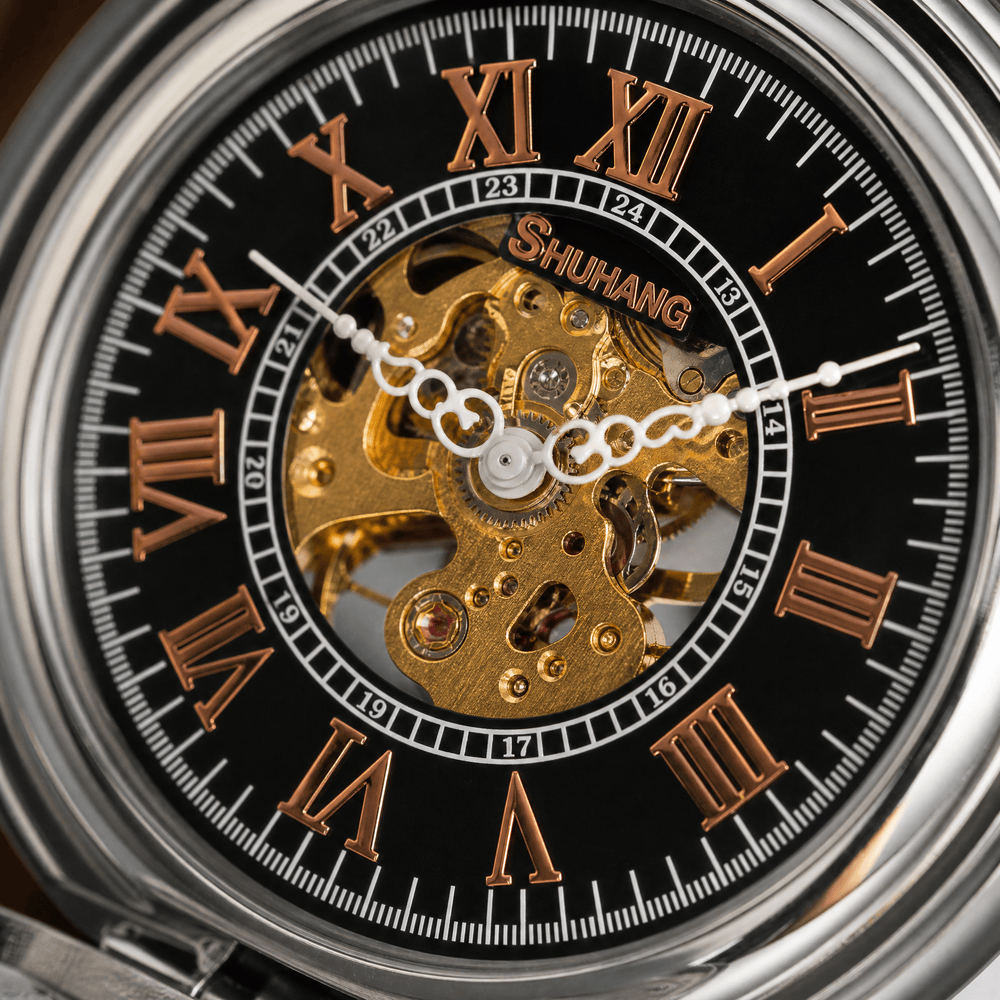 Royal Opera Pocket Watch Skeleton Mechanical Open