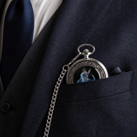 Royal Opera Pocket Watch Skeleton Mechanical Open
