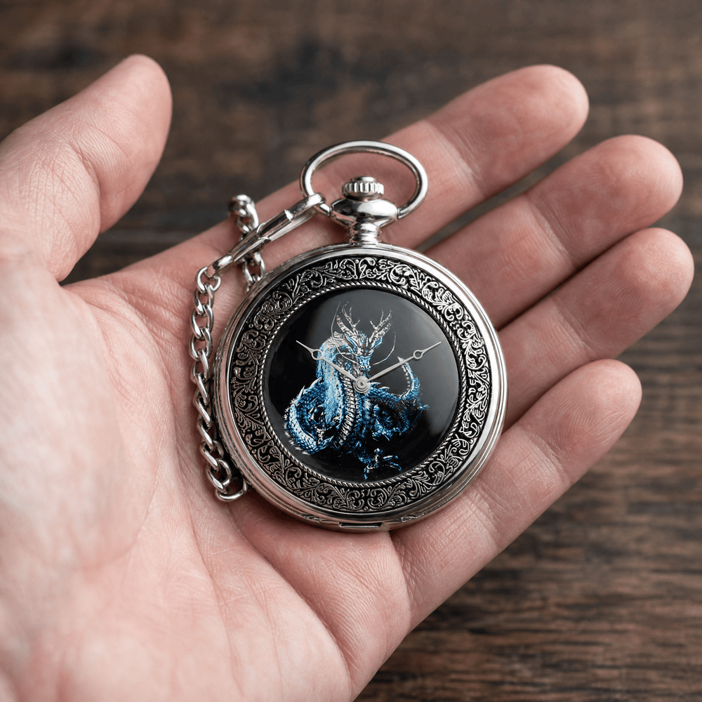 Royal Opera Pocket Watch Skeleton Mechanical Open