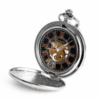Royal Opera Pocket Watch Skeleton Mechanical Open