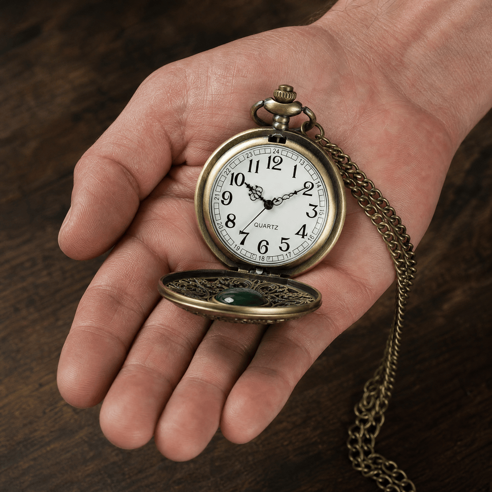 Royal Opera Pocket Watch Skeleton Roman Numerals