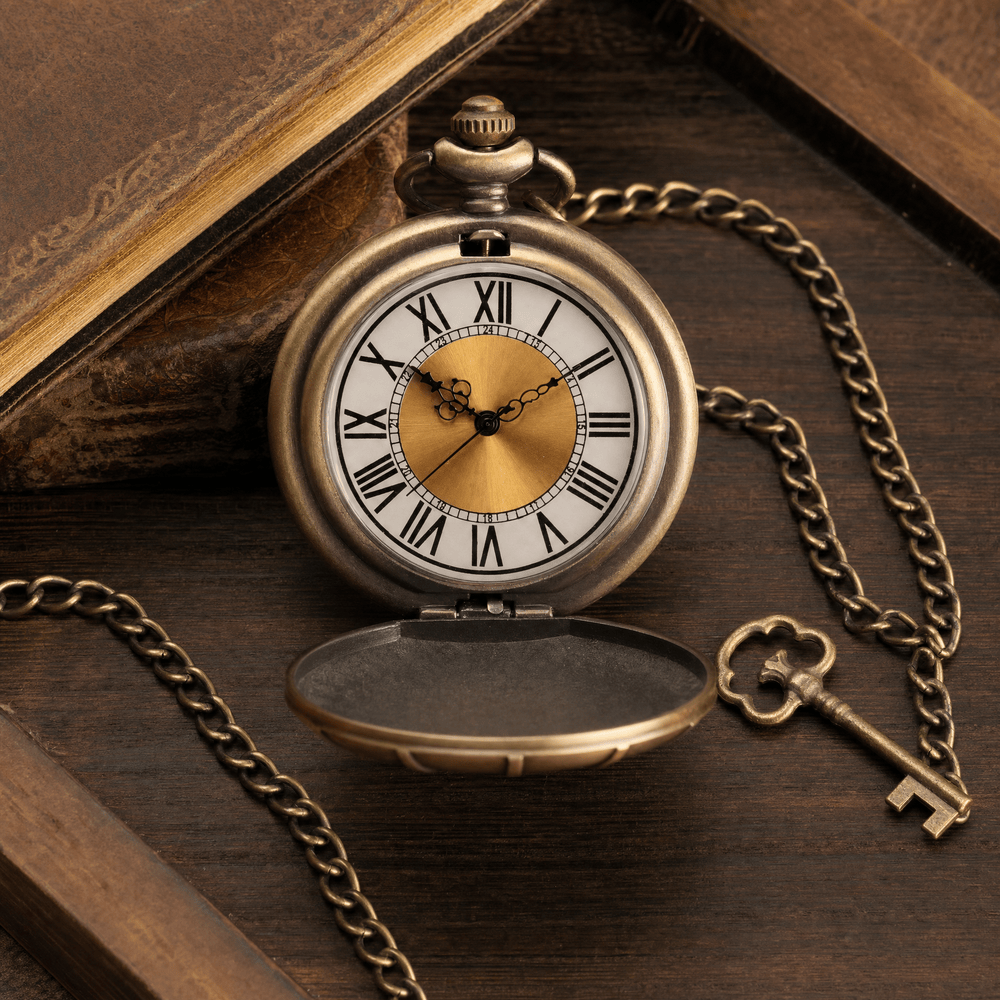 Royal Opera Pocket Watch Sunburst Dial