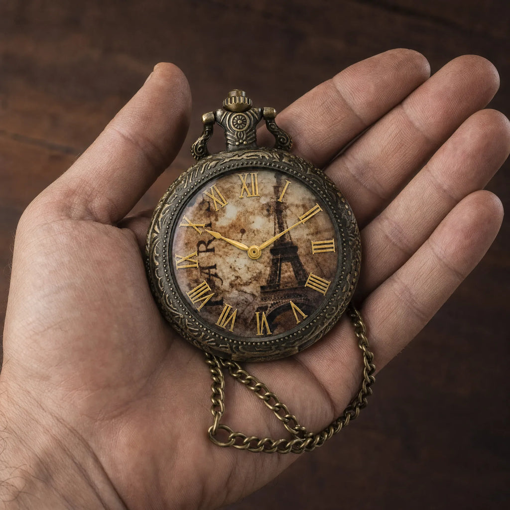 Royal Opera Pocket Watch Vintage Open Face Quartz