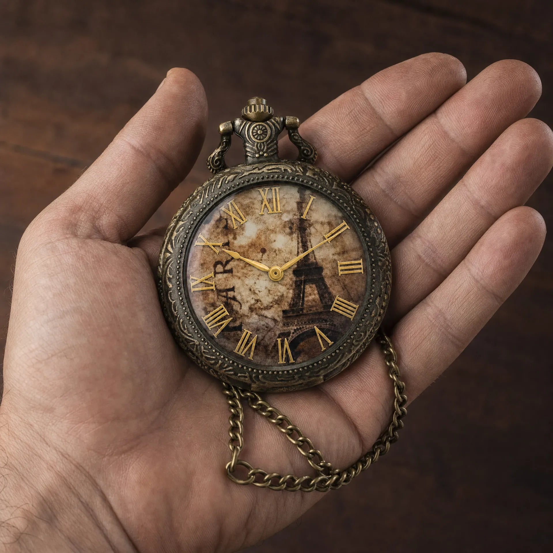 Royal Opera Pocket Watch Vintage Open Face Quartz