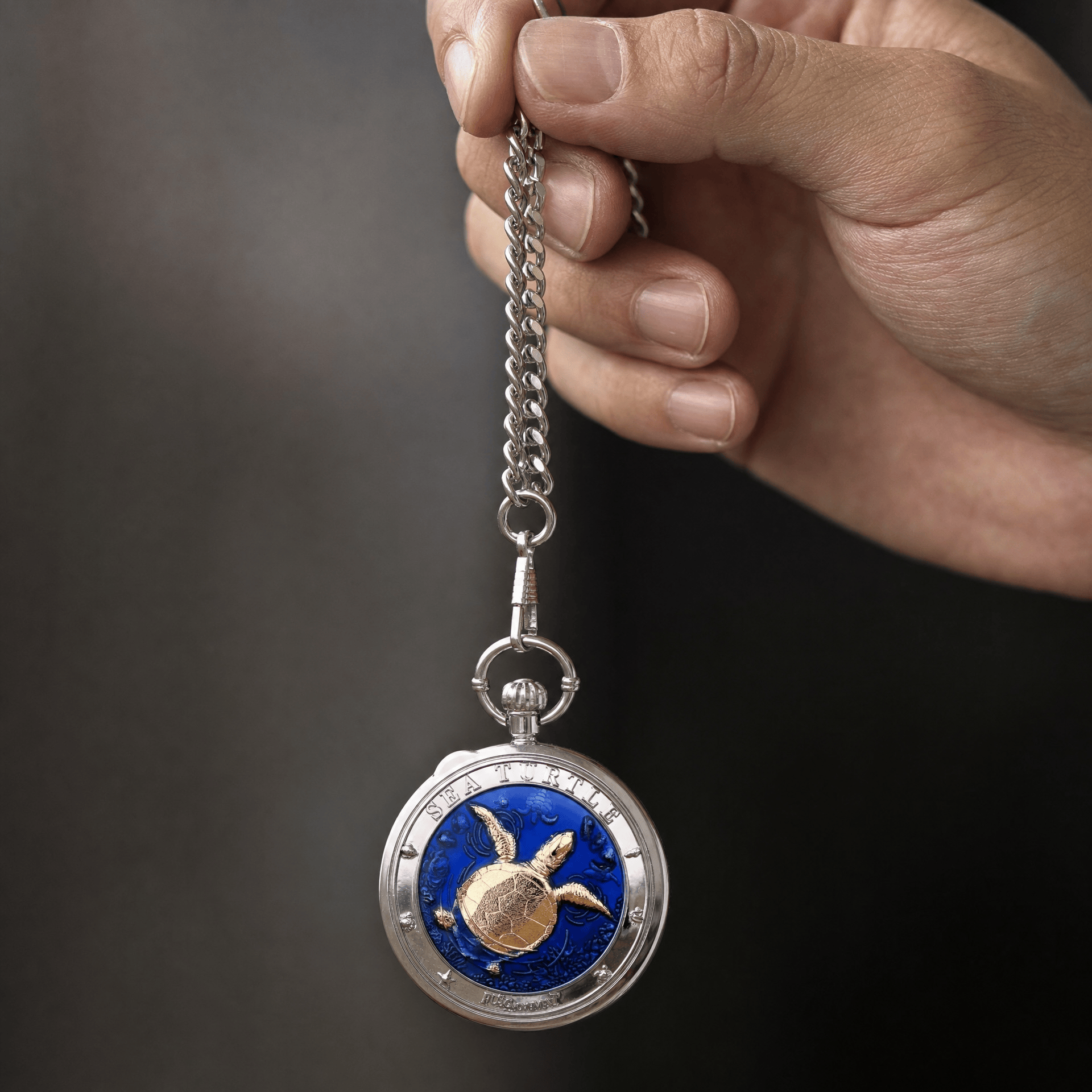 Royal Opera Pocket Watch Vintage Sea Turtle