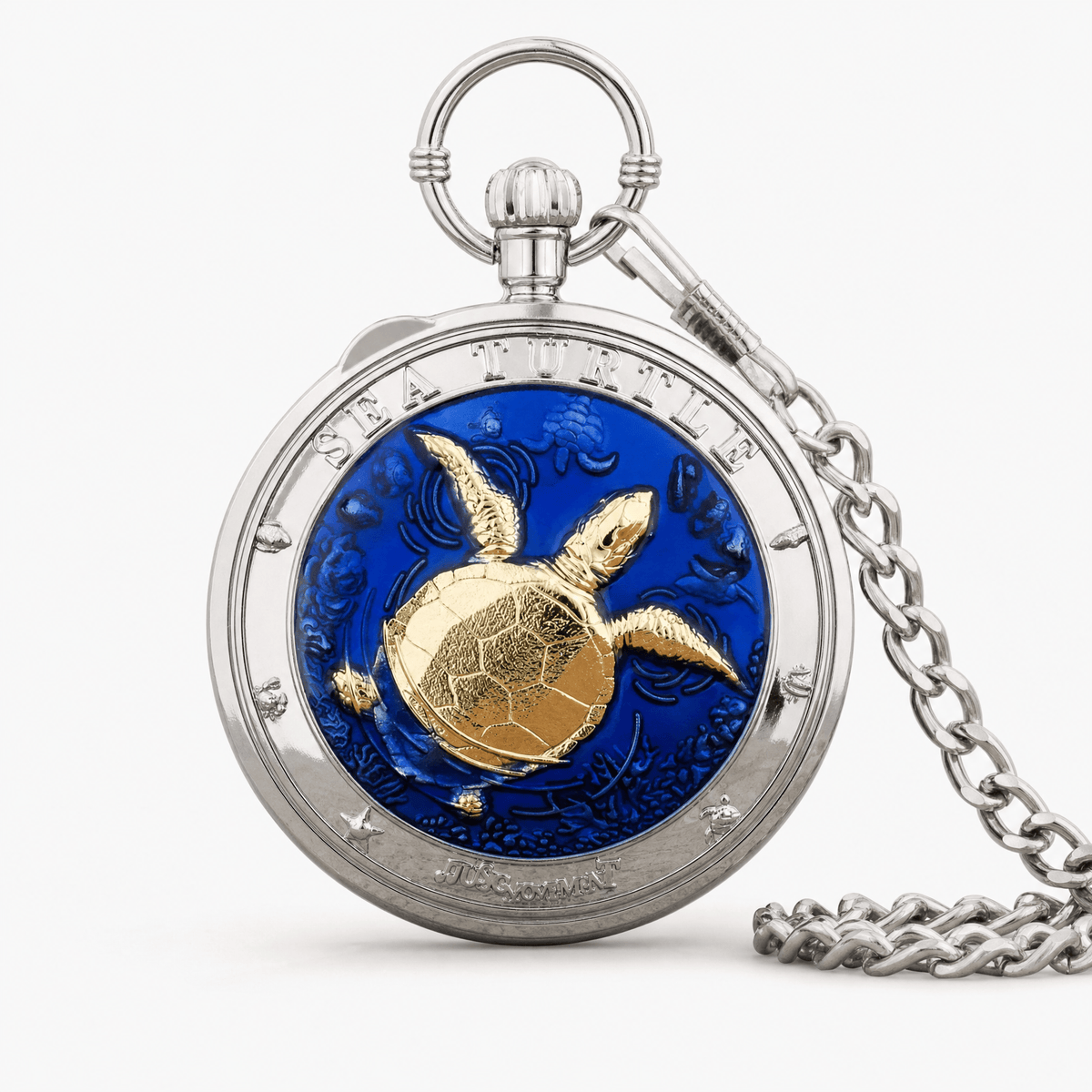 Royal Opera Pocket Watch Vintage Sea Turtle
