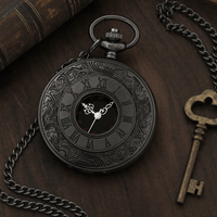 Royal Opera Pocket Watch Vintage Skeleton Exposed Gear