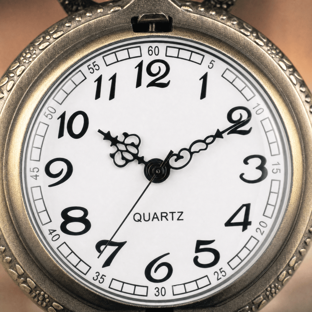Royal Opera Pocket Watch Wolf Engraved Open Face