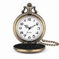 Royal Opera Pocket Watch Wolf Engraved Open Face