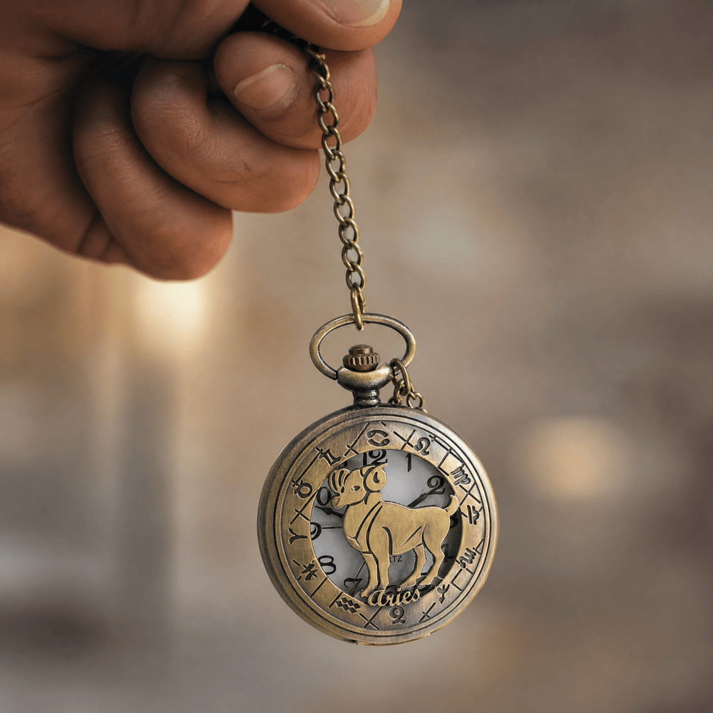 Royal Opera Pocket Watch Zodiac Open Face