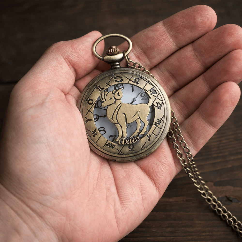 Royal Opera Pocket Watch Zodiac Open Face