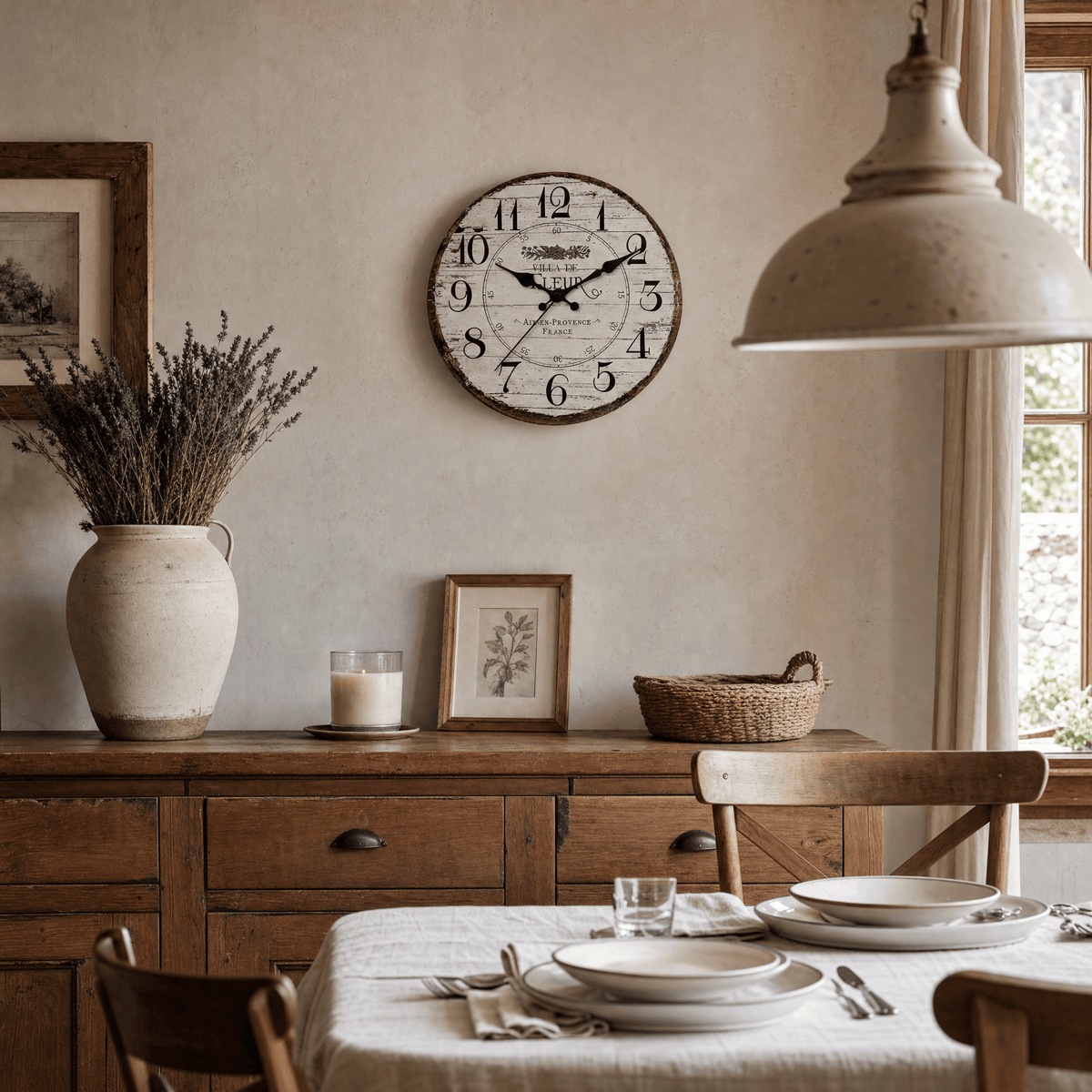 Royal Opera Provencal Distressed Wall Clock