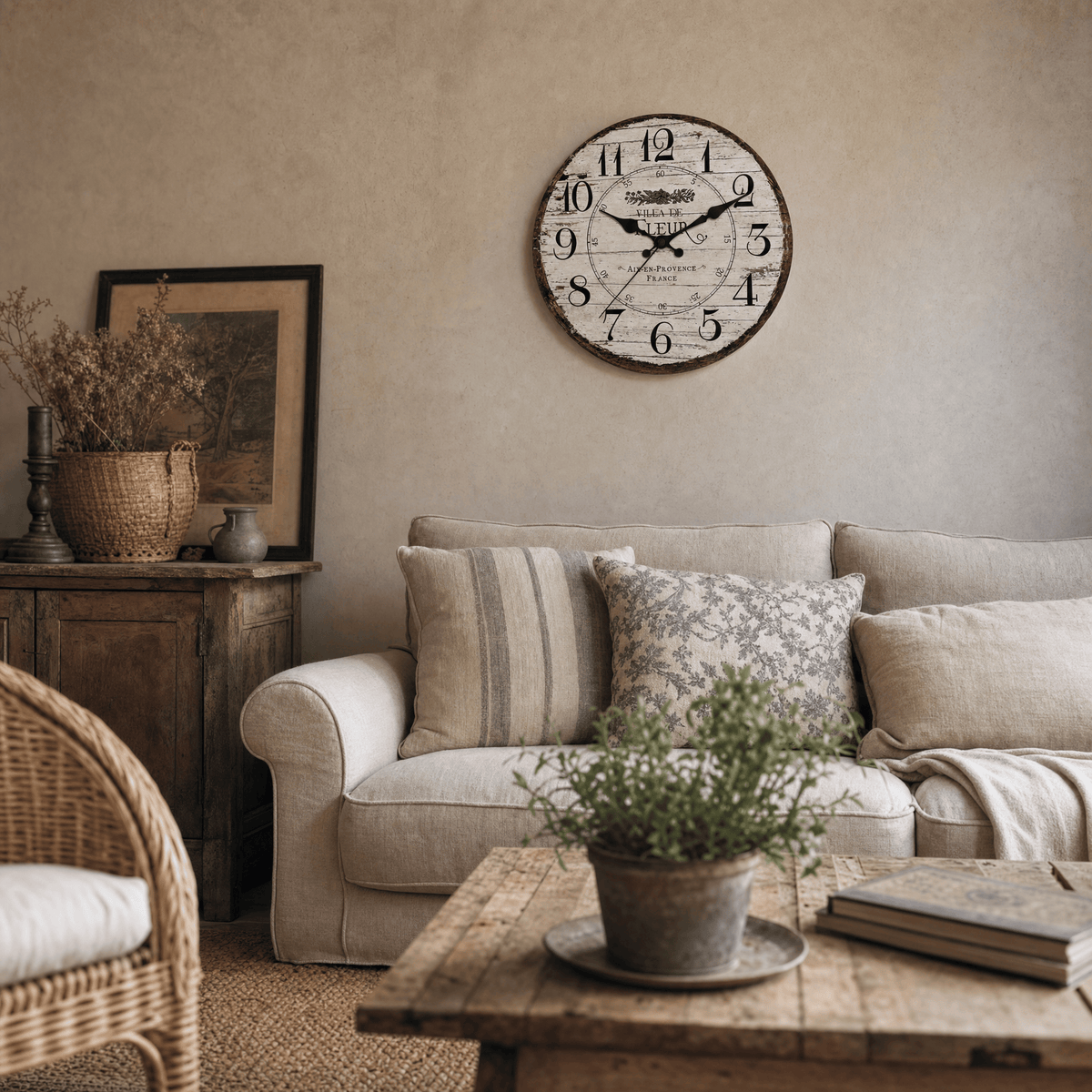Royal Opera Provencal Distressed Wall Clock