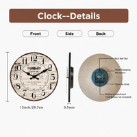 Royal Opera Provencal Distressed Wall Clock