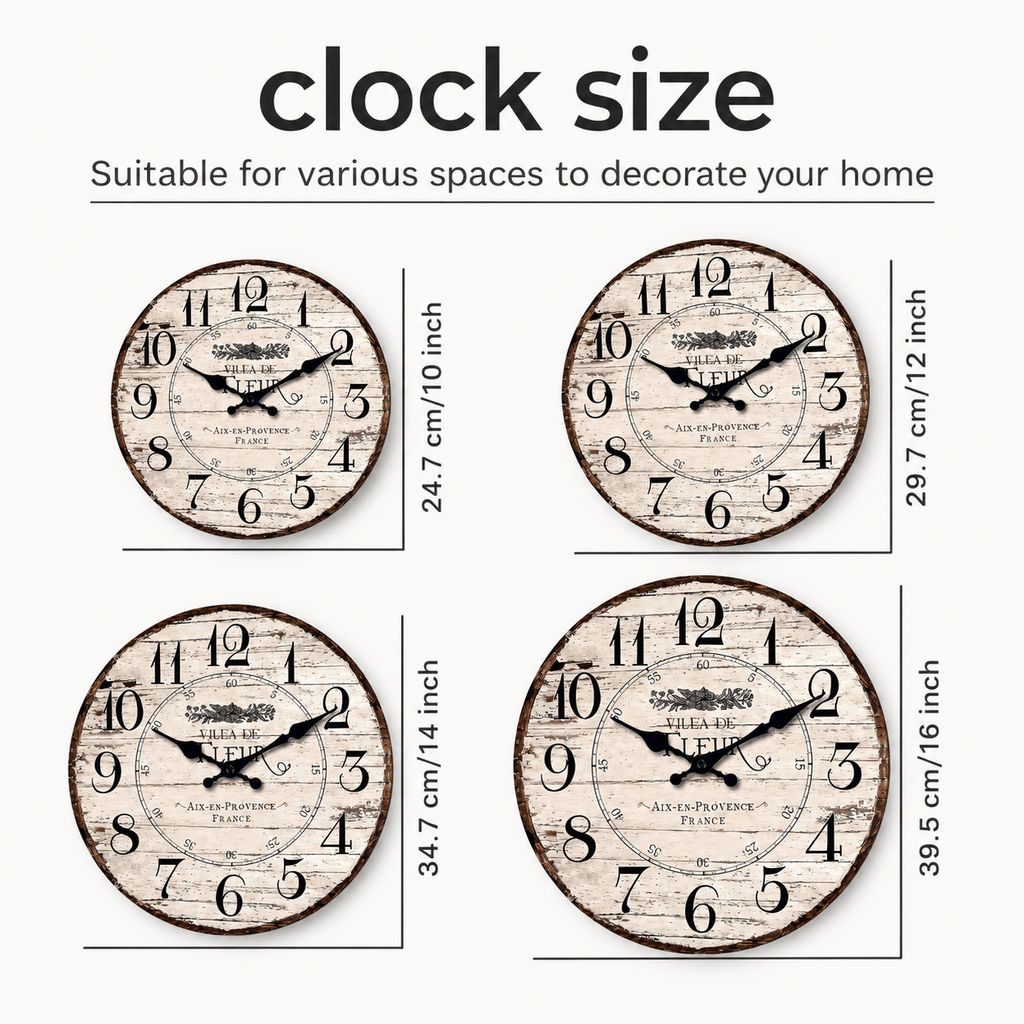 Royal Opera Provencal Distressed Wall Clock