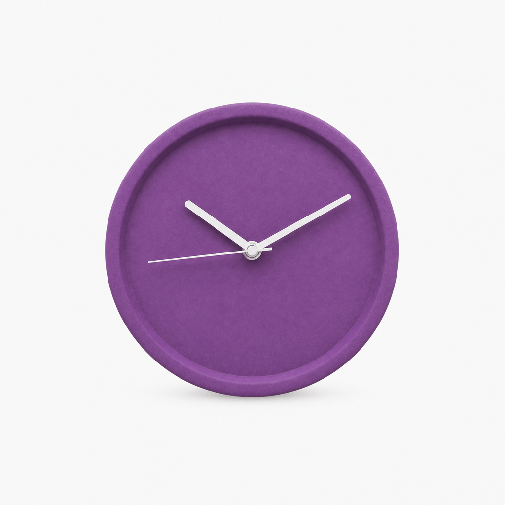 Royal Opera Purple Round Silent Wall Clock