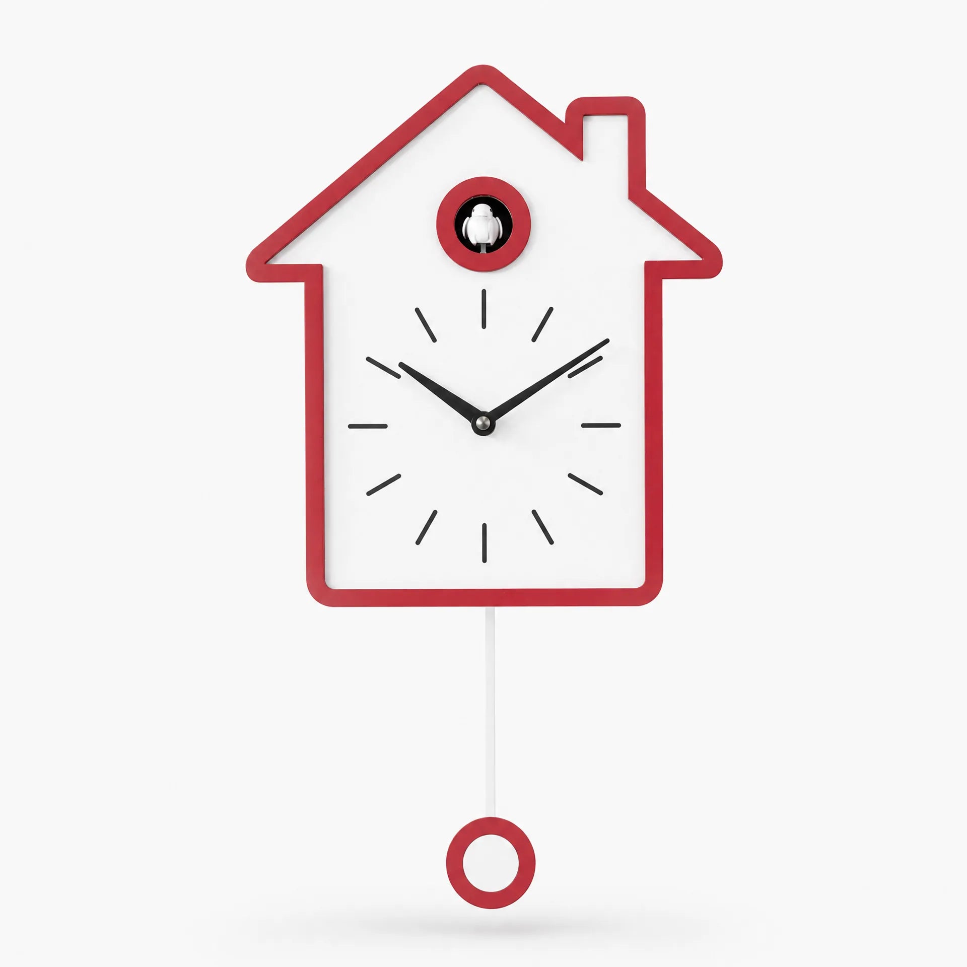 Royal Opera Red Modern Minimalist Cuckoo Clock