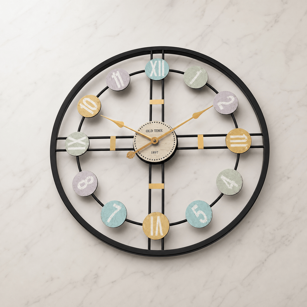 Royal Opera Retro 3D Roman Numeral Wall Clock
