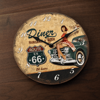 Royal Opera Retro Diner Wall Clock