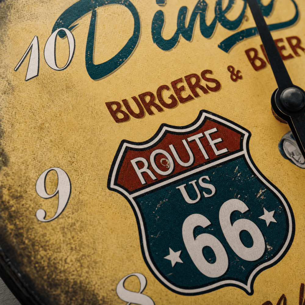 Royal Opera Retro Diner Wall Clock