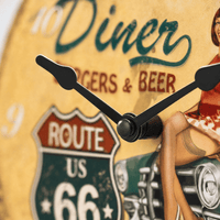 Royal Opera Retro Diner Wall Clock
