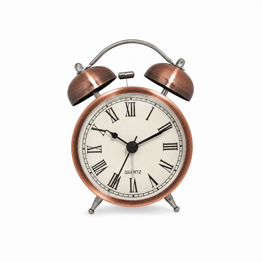 Royal Opera Roman Alarm Clock Twin Bell Roman Numerals