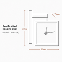 Royal Opera Scandinavian Double Sided Wall Clock