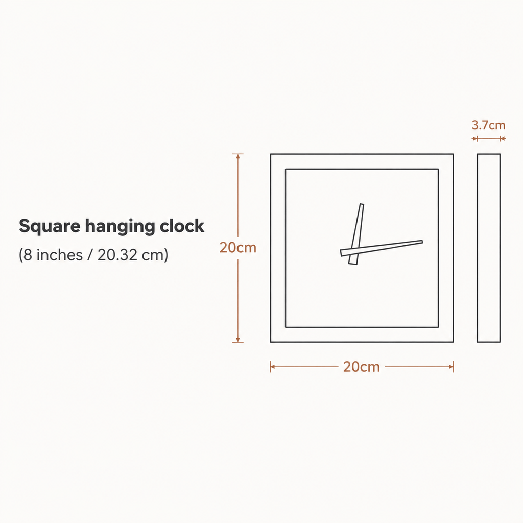 Royal Opera Scandinavian Double Sided Wall Clock